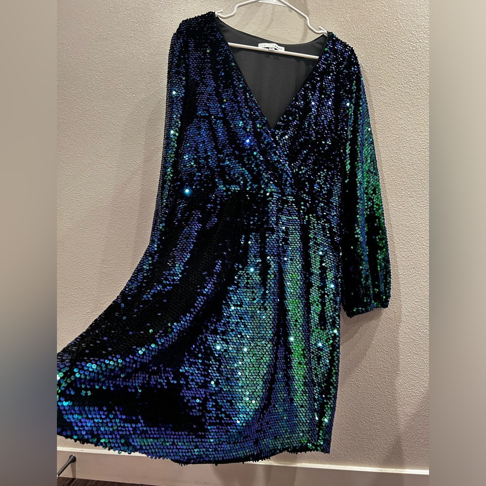 Baltic Born sequin long sleeve dress